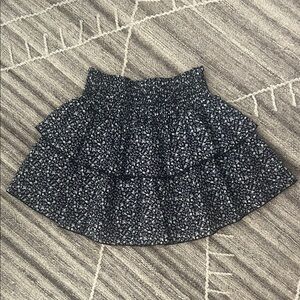 KatieJ NYC Floral Black Skirt